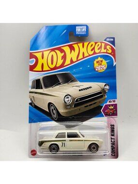 Hot Wheels Lotus Cortina White Compact Kings New 2025 10/10 213/250